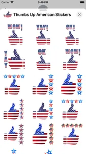 Thumbs Up American Stickers screenshot 2