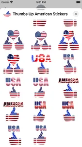 Thumbs Up American Stickers screenshot 3