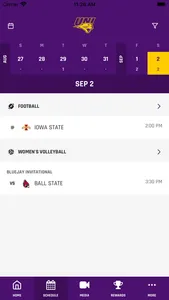 UNI Panther Athletics screenshot 1