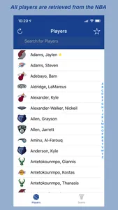 BBall Player Stats screenshot 0