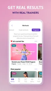 growwithjo - Meal & Workout screenshot 1