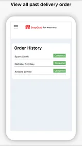 SnapGrab Merchant Platform screenshot 1