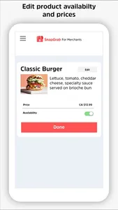 SnapGrab Merchant Platform screenshot 2