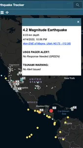 Earthquake Tracker Map screenshot 1