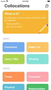 Collocations App screenshot 1