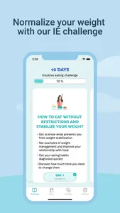 Intuitive eating practices screenshot 0