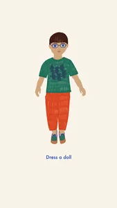 Dress up a paper doll game screenshot 1