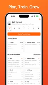 Workout Tracker w/ stretching screenshot 0