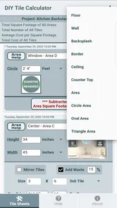 DIY Tile Calculator Pro screenshot 1