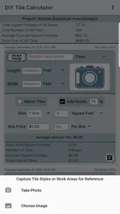 DIY Tile Calculator Pro screenshot 8