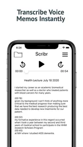 Scribr - Transcribe Speech screenshot 0
