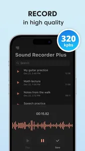 Sound Recorder Plus: Voice Rec screenshot 1