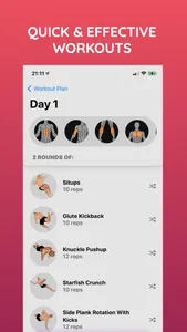 Home Workout Plan - BodyStreak screenshot 5