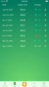 Height Tracker-Growth Chart screenshot 1