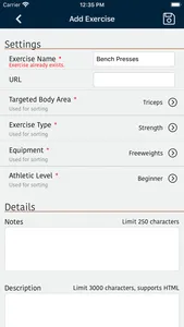 Workout Tracking screenshot 8