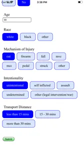 Trauma Intervention Prediction screenshot 2