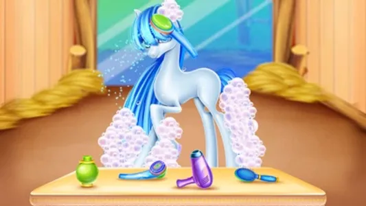 Rainbow Pony Care-Girl Game screenshot 1