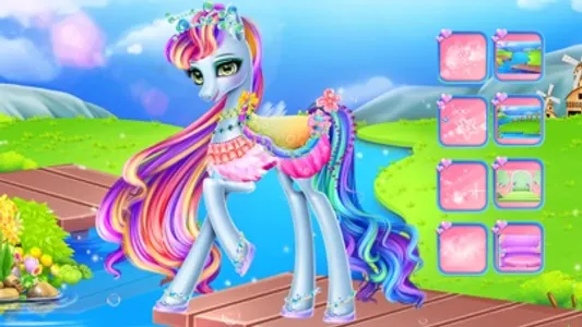 Rainbow Pony Care-Girl Game screenshot 5