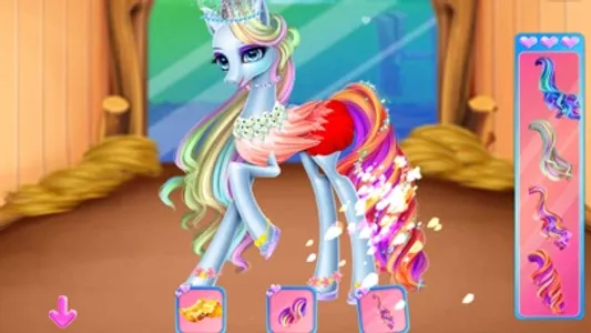 Rainbow Pony Care-Girl Game screenshot 7