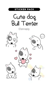 Cute dog Bull Terrier screenshot 0