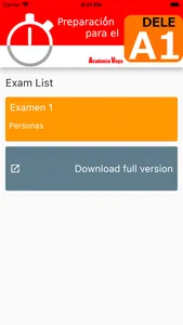 DELE A1 Spanish Examen1 screenshot 0