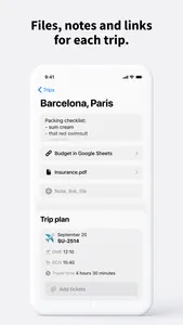 Trips: travel assistant screenshot 1