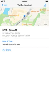 Raleigh Incidents screenshot 2