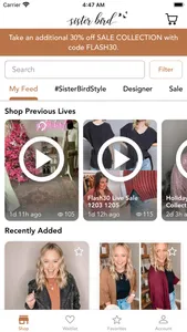Sister Bird Boutique screenshot 1