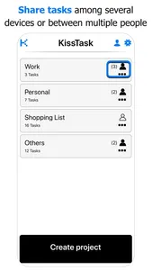 KissTask : Task List Manager screenshot 1