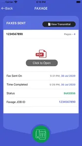 Faxage App screenshot 3