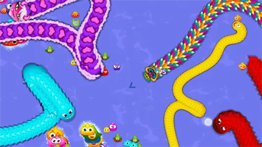 Worm Hunt: slither snake arena screenshot 1