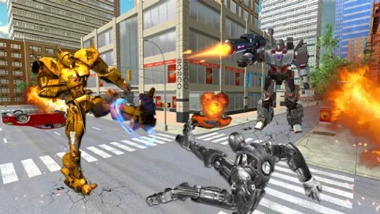 Robot Transform Jet War Games screenshot 1