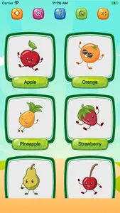 Fruits and Vegetables app screenshot 1