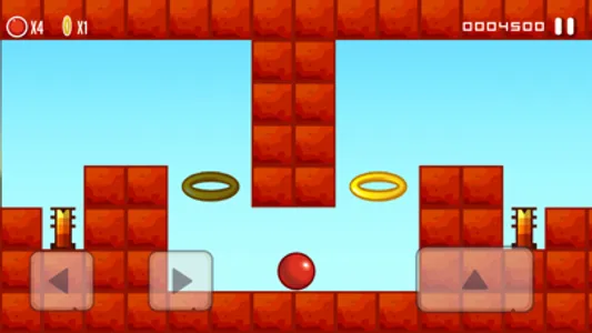 Red Bounce Ball Classic Game screenshot 1