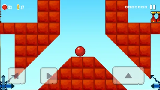 Red Bounce Ball Classic Game screenshot 2