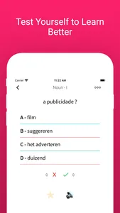 Learn Dutch Portuguese Words screenshot 3