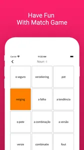 Learn Dutch Portuguese Words screenshot 4