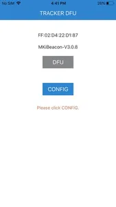 Tracker DFU screenshot 1