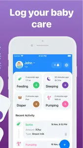 N-Born - Baby Feeding Tracker screenshot 1