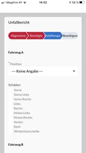 Unfallbericht App screenshot 1