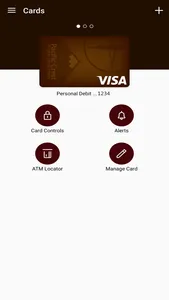 myPCFCU Card Controls screenshot 1