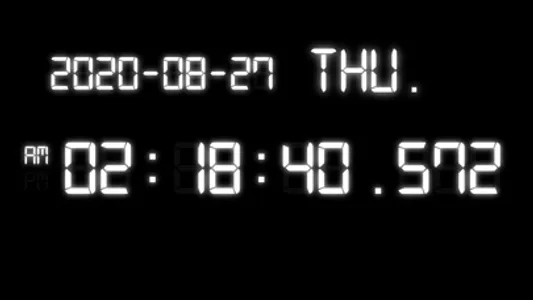 Millisecond Clock screenshot 0