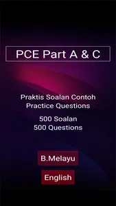 PCE Exam - B.Melayu & English screenshot 0