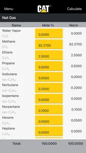 Cat® Methane Number Calculator screenshot 2