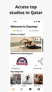 Classtap: Fitness access app screenshot 1