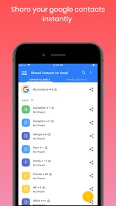 Shared Contacts for Gmail® screenshot 1