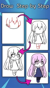 How To Draw Gacha Characters screenshot 2