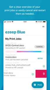 ezeep Blue printer app screenshot 1