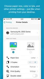 ezeep Blue printer app screenshot 2