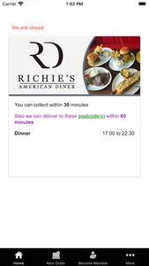 Richies Diner Online screenshot 1